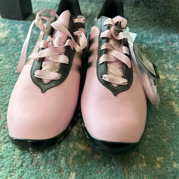 NWT Adidas 2012 Signature Paula 2.0 Womens Golf Shoes - Pale Pink/Black Size 9 - Picture 10 of 10